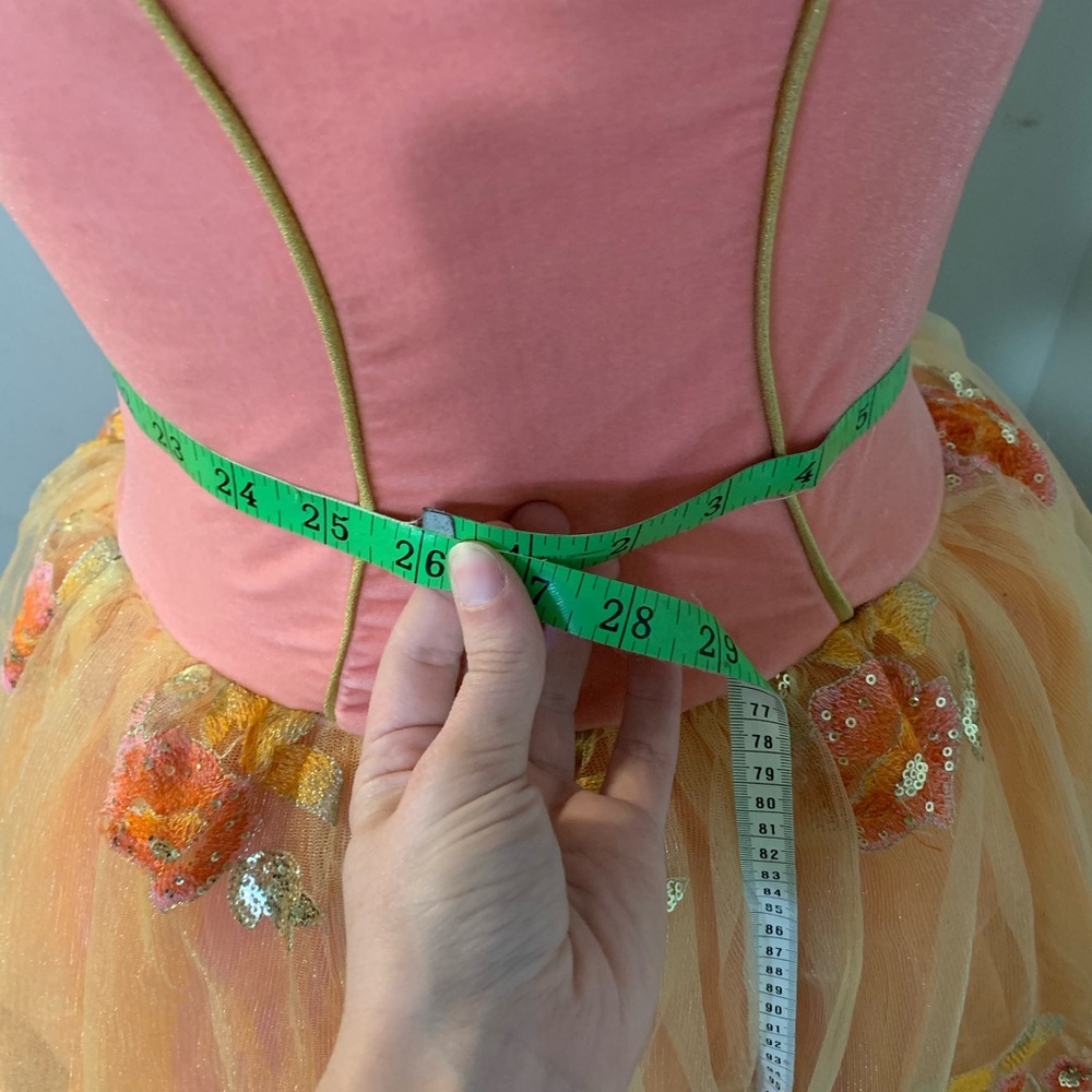 Charming Pink and Orange Dance Costume - Picture 7 of 11